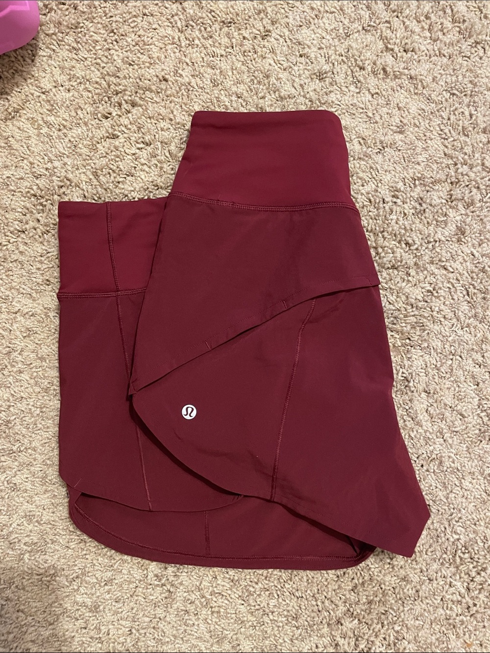 lululemon athletica Burgundy Athletic Shorts